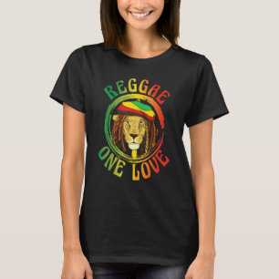Reggae Music Lion Caribbean Jamaica Women Men T-Shirt