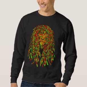 Reggae Music Lovers Jamaican Lion Rasta Lion Of Ra Sweatshirt