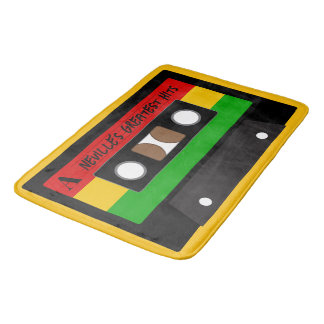 Reggae Music Musician Singer Cassette Tape Bath Mat