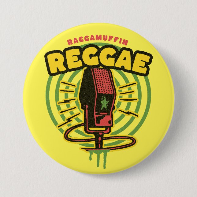 Reggae music pin (Front)