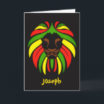 Reggae Music Rasta Colours Custom Name Birthday  Card<br><div class="desc">Reggae Music Rasta Colours Custom Name Birthday Card</div>