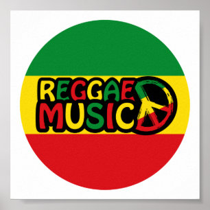 Reggae Music Rastafari Style Reggae Poster