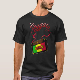 Reggae Music Retro Cassette Tape Jamaica Rasta Reg T-Shirt