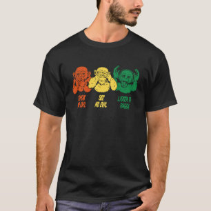 Reggae music saying Three wise monkeys for fans of T-Shirt