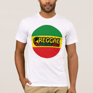 Reggae Music with positive vibes and reggae flag T-Shirt