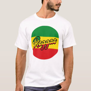 Reggae Music with reggae flag colors T-Shirt