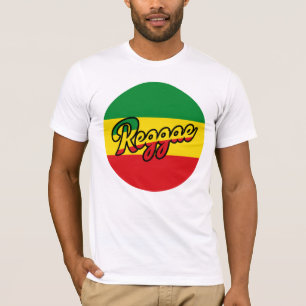 Reggae Music with reggae flag colors T-Shirt