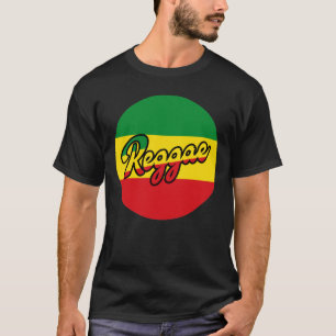 Reggae Music with reggae flag colors T-Shirt