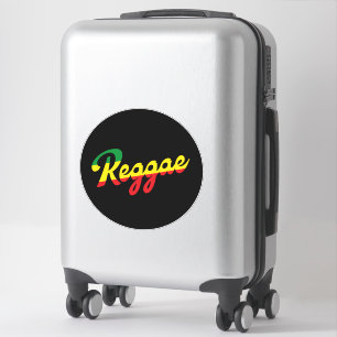 Reggae Music with reggae flag colours