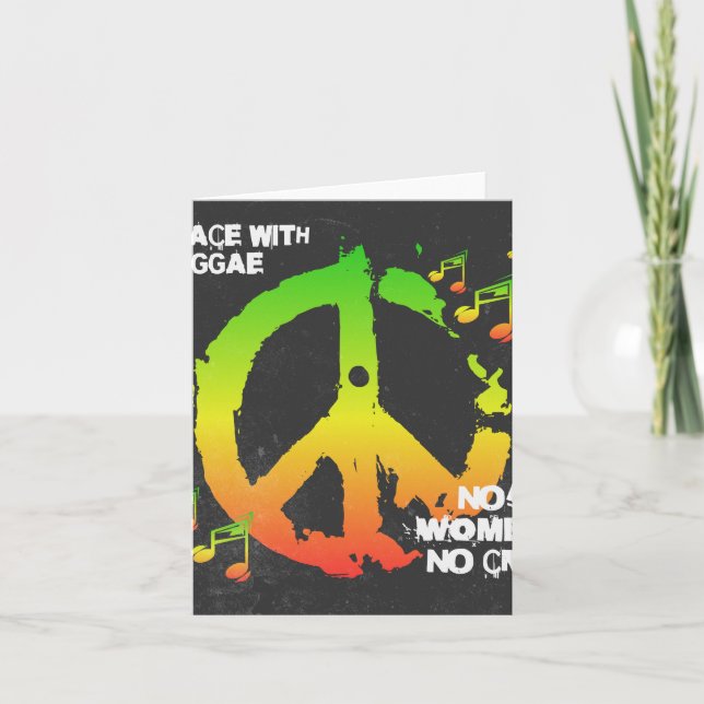 Reggae Peace - Jamaican Life Card (Front)