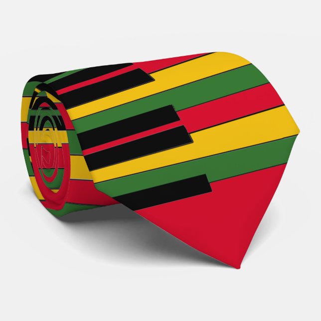 Reggae Piano Tie (Rolled)