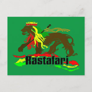 Reggae Rasta Iron, Lion, Zion 2 Postcard