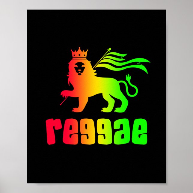 Reggae Rasta Lion  Poster (Front)