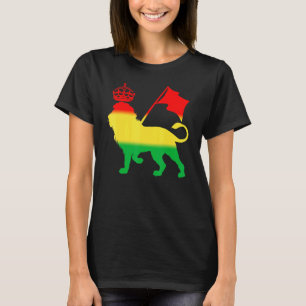 Reggae Rasta Lion Rastafarian Jamaican Music T-Shirt