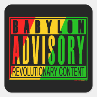 Reggae RASTA Square Sticker