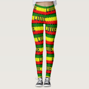 Reggae Rastafara Love - Power Yoga Leggings