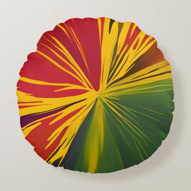 Reggae Rays  Round Cushion (Front)