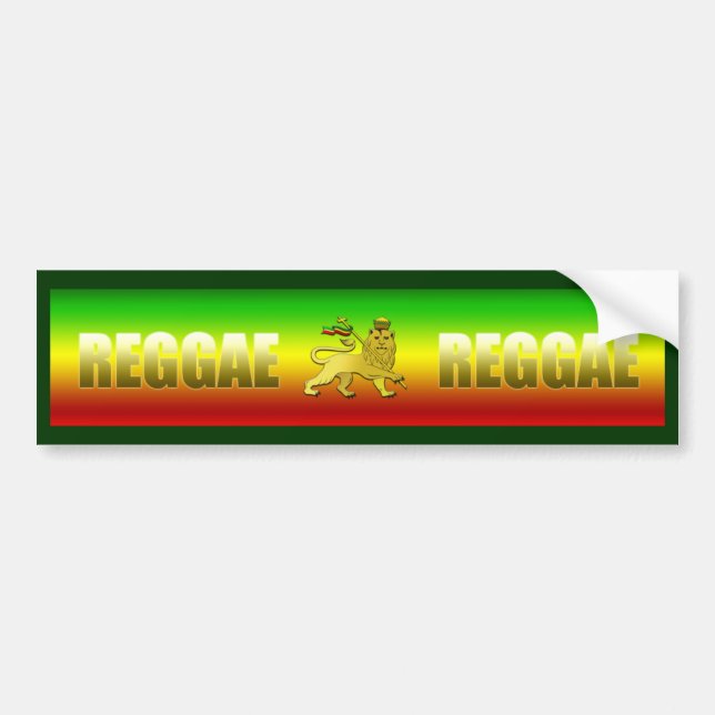 Reggae Reggae Bumper Sticker (Front)
