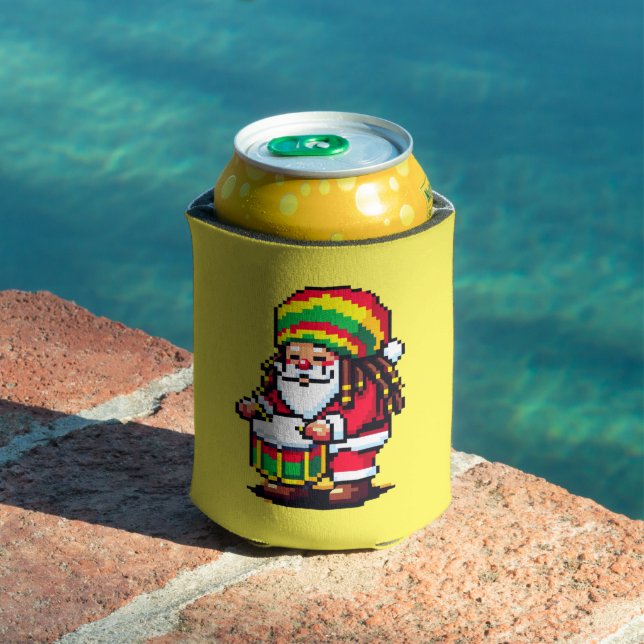 Reggae Rhythms with Santa - Christmas Beat Can Cooler (In Situ Pool)