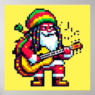 Reggae Rhythms with Santa - Christmas Beat Poster