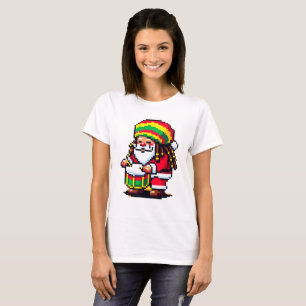 Reggae Rhythms with Santa - Christmas Beat T-Shirt