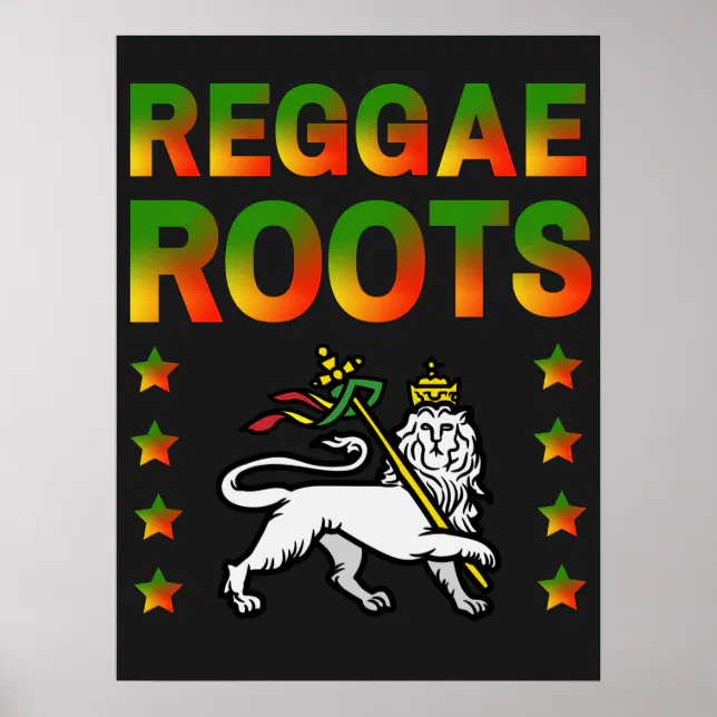 Roots Rasta REGGAE ROOTS RASTA LION DE JUDA POSTER | Zazzle