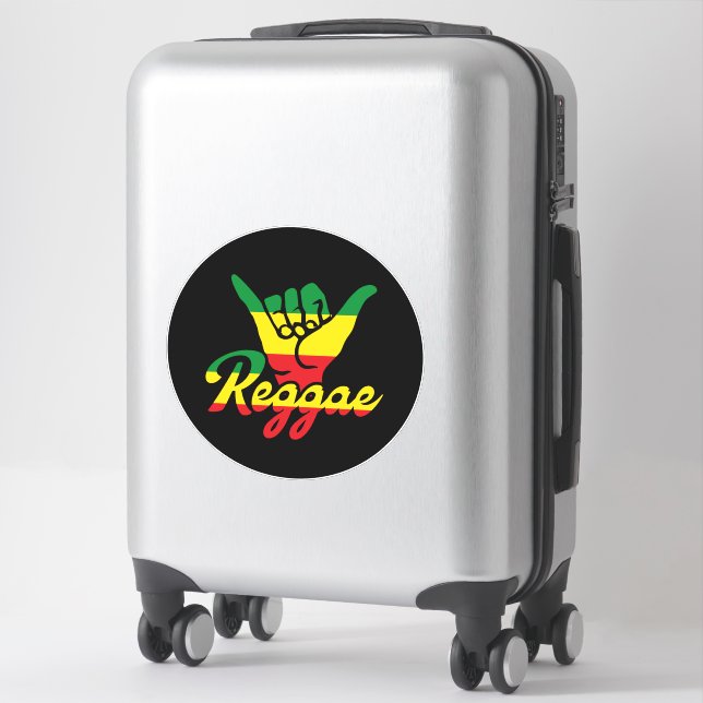 Reggae Shaka Hands with reggae colours (Suitcase)