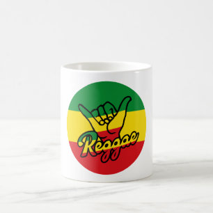 Reggae Shaka Hands with reggae colours Coffee Mug