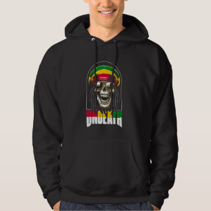 Reggae Skull Rasta Music - Rastafarian Rastafari U Hoodie
