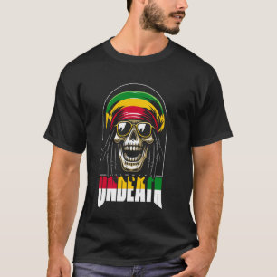 Reggae Skull Rasta Music - Rastafarian Rastafari U T-Shirt