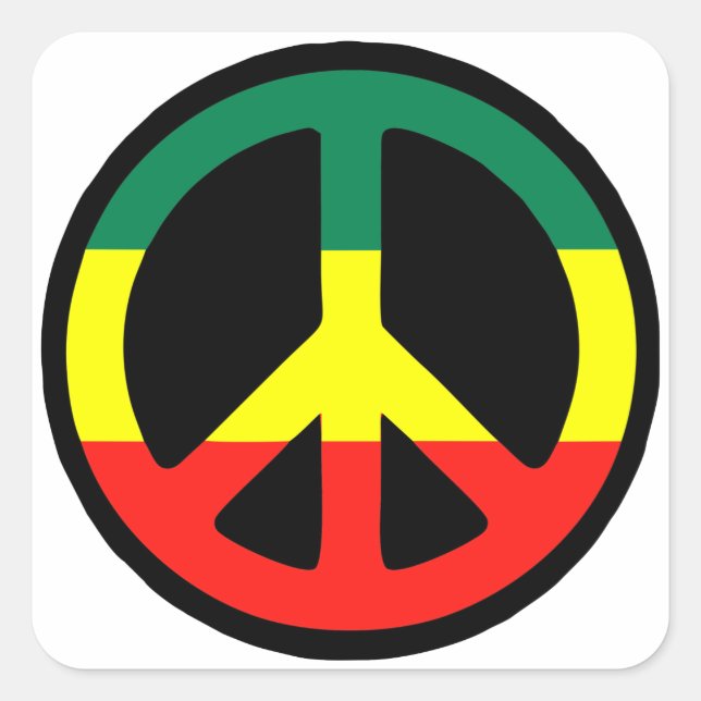 Reggae Square Sticker (Front)