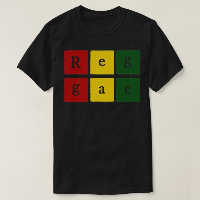 Reggae Square T-Shirt (Design Front)