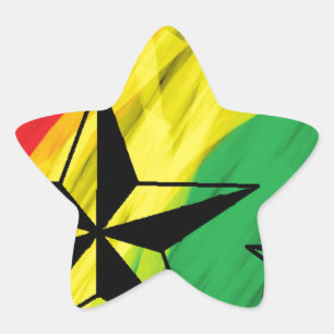 reggae stars star sticker