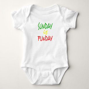 Reggae Sunday Is Funday Baby Bodysuit