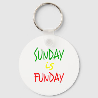 Reggae Sunday Is Funday Key Ring