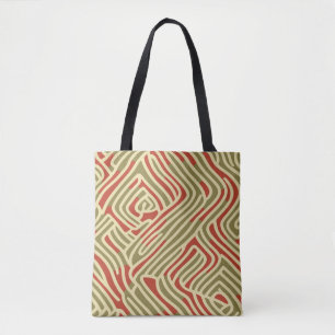 Reggae Tribal Line Art Tote Bag