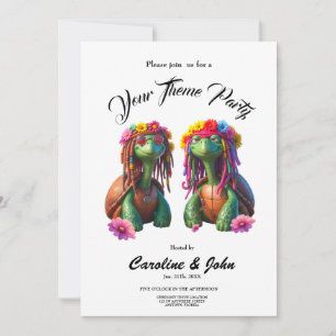 Reggae Turtles – Island Vibes Forever Invitation