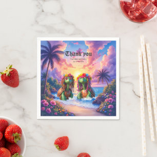 Reggae Turtles – Island Vibes Forever. Napkin