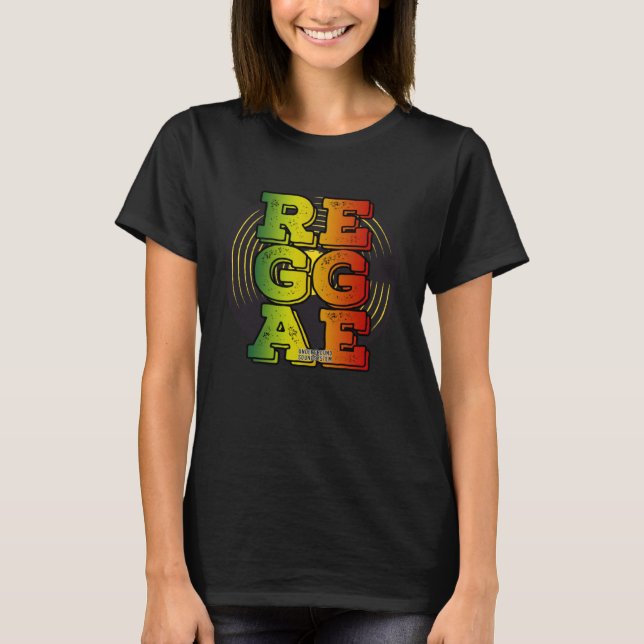 Reggae Vinyl Rasta T-Shirt (Front)