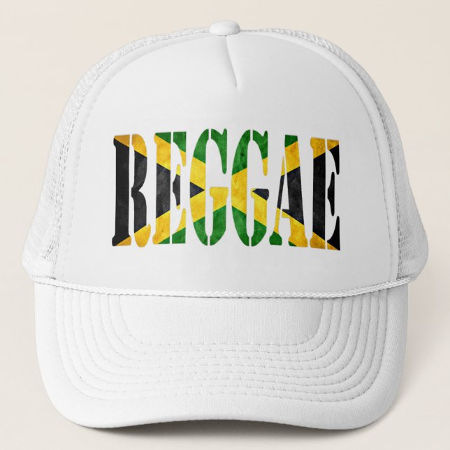 reggae with jamaica flag trucker hat (Front)