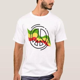 reggae with peace logo T-Shirt