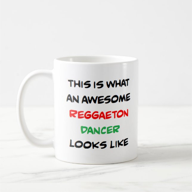 reggaeton, dancer coffee mug (Left)