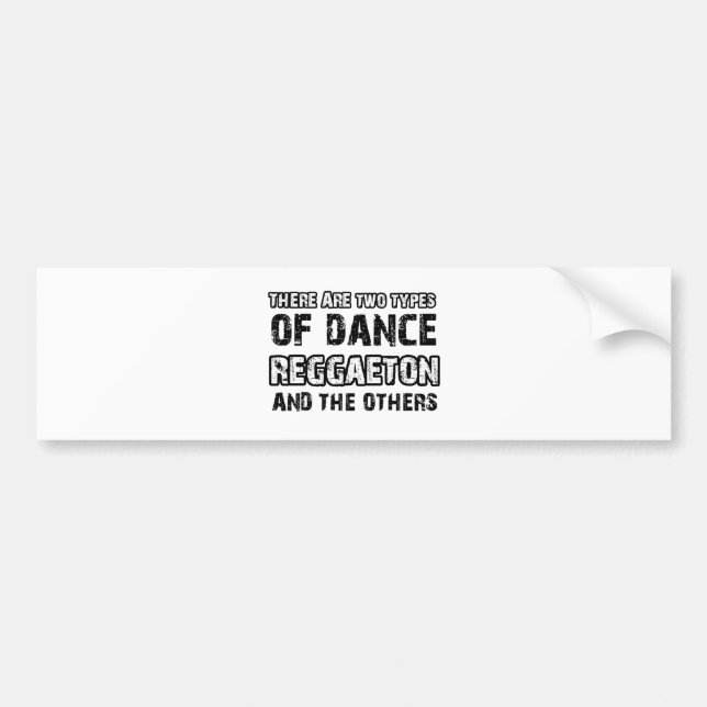 Reggaeton dancing designs bumper sticker (Front)