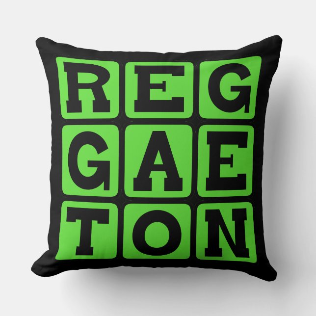 Reggaeton, Music Genre Cushion (Front)