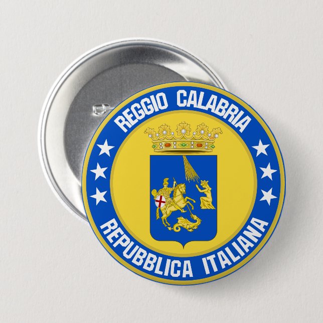 Reggio Calabria                                    7.5 Cm Round Badge (Front & Back)
