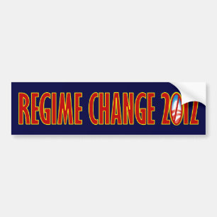 Regime Change 2012 Bumper Sticker