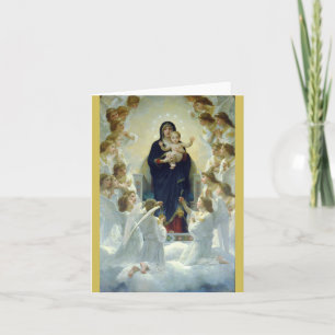 Regina Angelorum ... Bouguereau 1900 Holiday Card