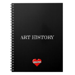 Regina Heart Black Notebook