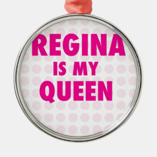 Regina is my Queen Metal Tree Decoration