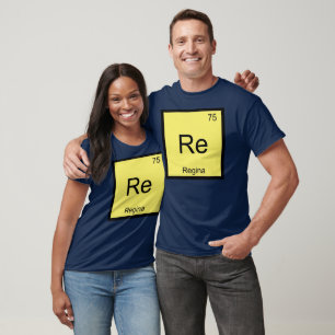 Regina Name Chemistry Element Periodic Table T-Shirt